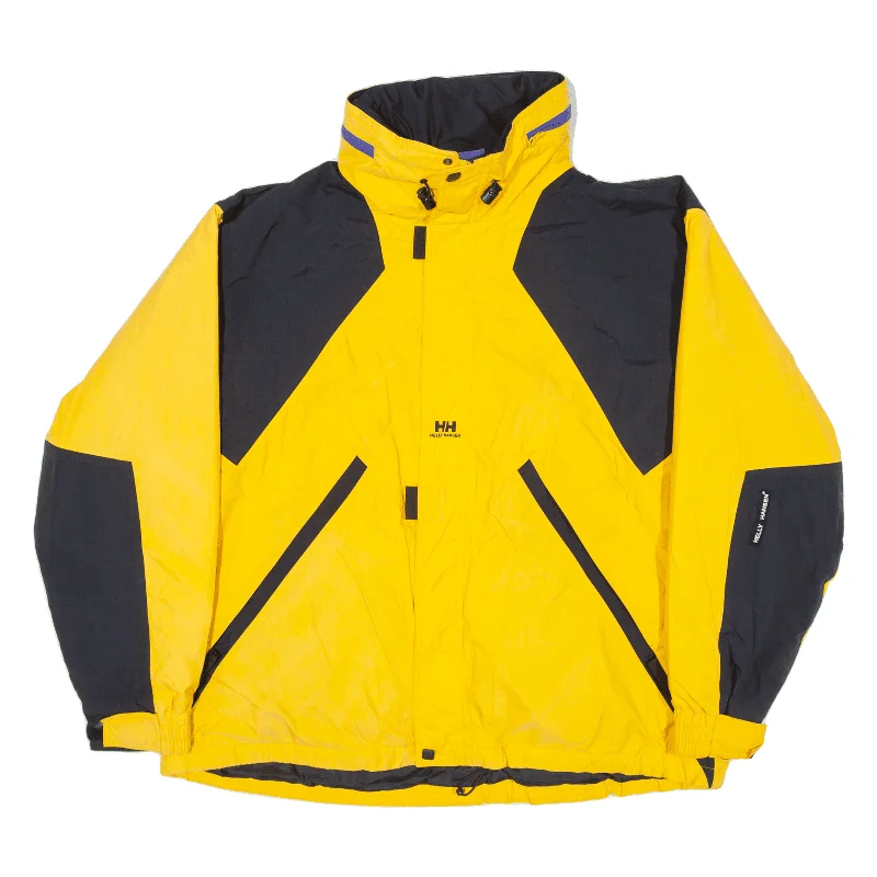 HELLY HANSEN Insulated Helly Tech Rain Coat Yellow Nylon Mens XL