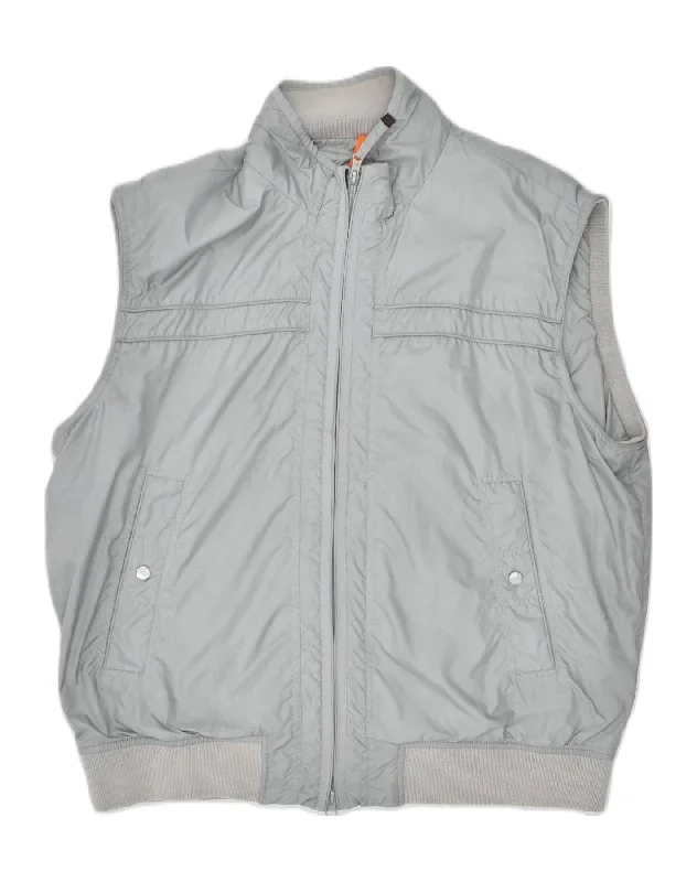 HENRY COTTONS Mens Gilet EU 58 4 XL Grey Polyester