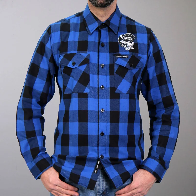 hot-leathers-flm2107-mens-snap-back-skull-flannel-long-sleeve-shirt