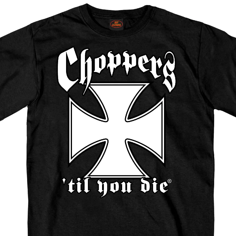 Hot Leathers GMS1455 Mens Classic Chopper's 'Til You Die Black T-Shirt