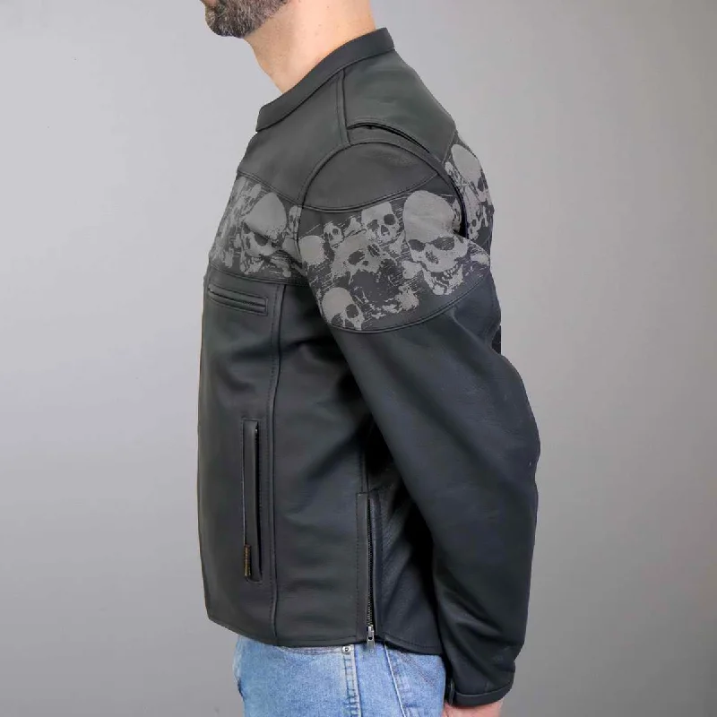 hot-leathers-jkm2002-men-s-black-reflective-skull-printed-leather-jacket-with-concealed-carry-pockets