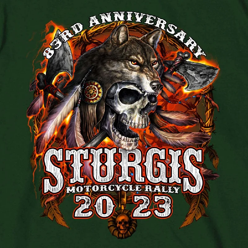 hot-leathers-spb1087-men-s-forest-green-2023-sturgis-native-wolf-t-shirt