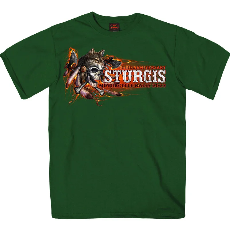 hot-leathers-spb1087-men-s-forest-green-2023-sturgis-native-wolf-t-shirt