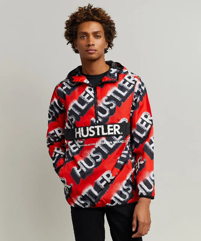 Hustler Spray Half-Zip Logo Anorak