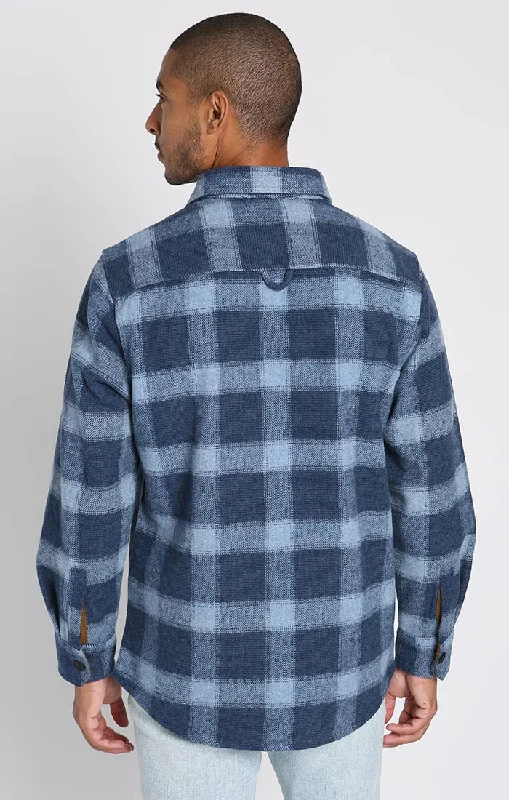 BLUE PLAID WOOL