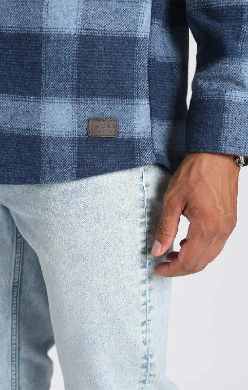 BLUE PLAID WOOL