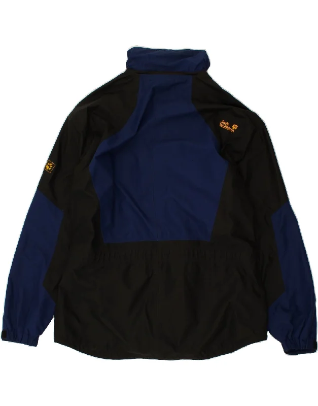 jack-wolfskin-mens-rain-jacket-uk-44-2xl-navy-blue-colourblock-polyamide