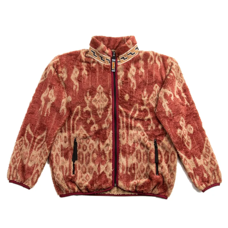 JAVA KASURI Fleece Zip Blouson - Red