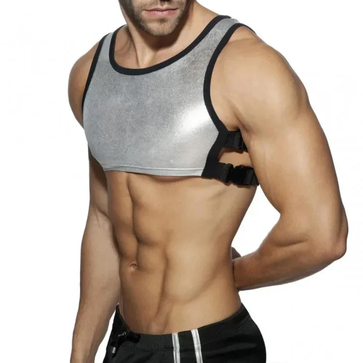 Jockmail Neoprene Shaping Tight Vest Top