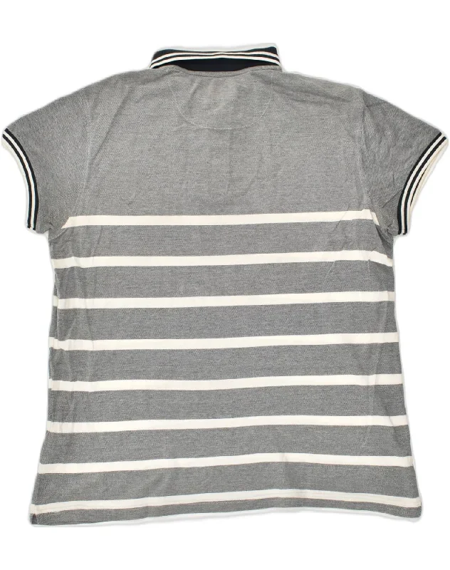 kappa-mens-polo-shirt-2xl-grey-striped-cotton