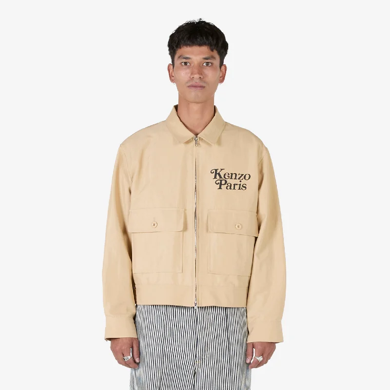 'KENZO by Verdy' Cropped Jacket Camel