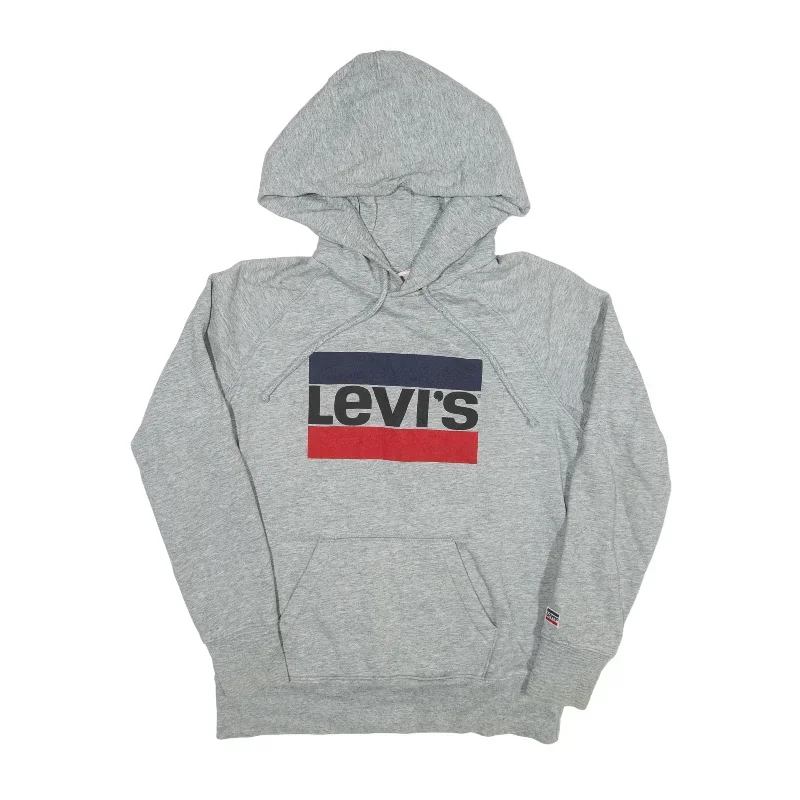 LEVI'S Hoodie Grey Pullover Mens XS