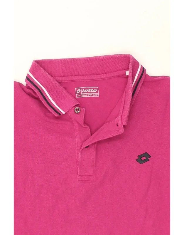 lotto-mens-polo-shirt-xl-pink-cotton-4