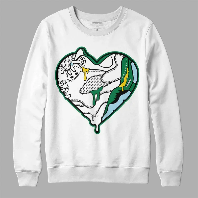 Lucky Green 5s DopeSkill Sweatshirt Heart Jordan 5 Graphic