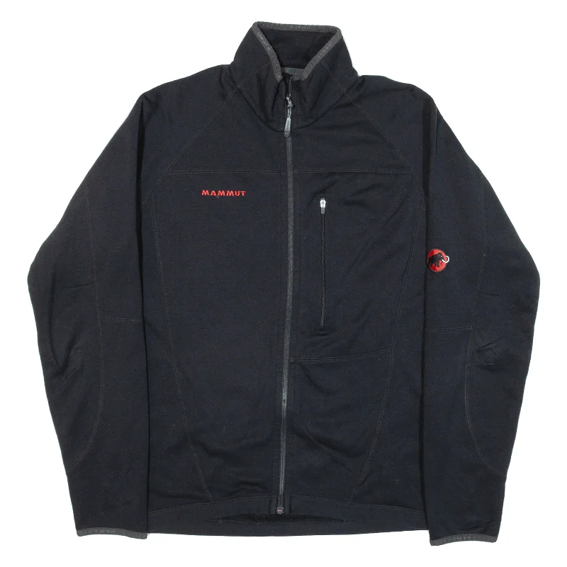 MAMMUT Fleece Lined Mens Shell Jacket Black M