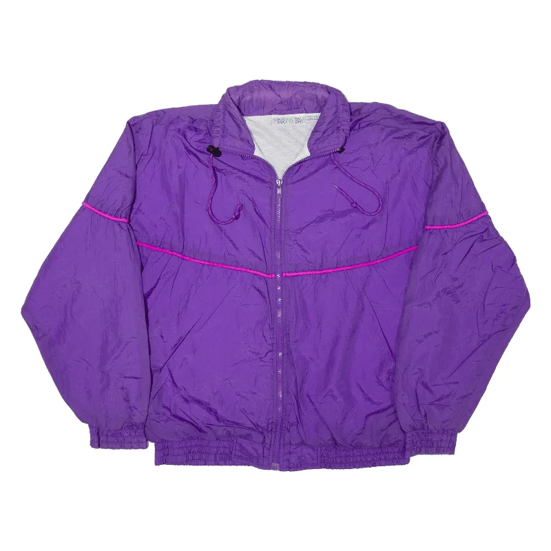 MARINA BAY Shell Jacket Purple Nylon 90s Mens M