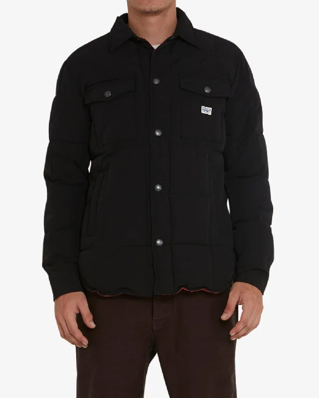 Maxwell Padded Overshirt - Black