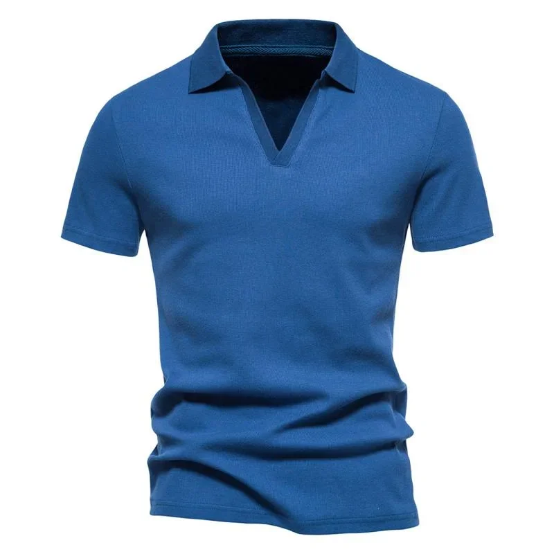 mens-solid-v-neck-short-sleeve-polo-shirt-61101482z