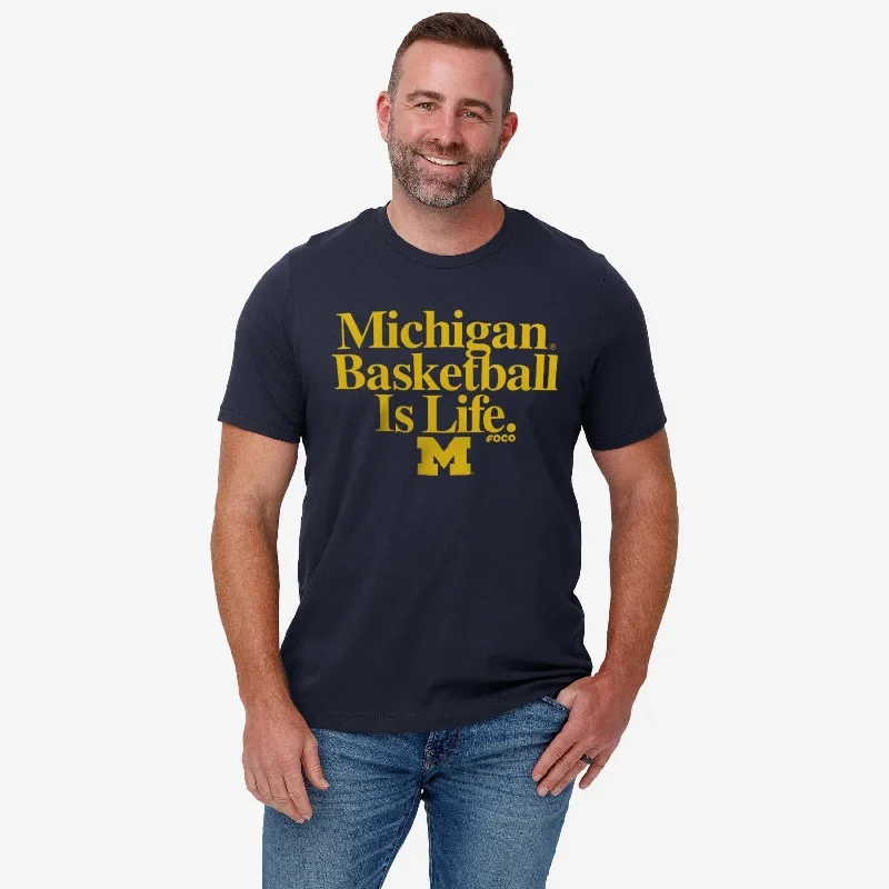 michigan-wolverines-basketball-is-life-t-shirt