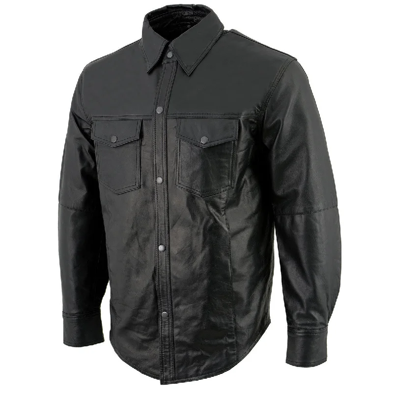 milwaukee-leather-mens-lightweight-snap-down-black-leather-shirt