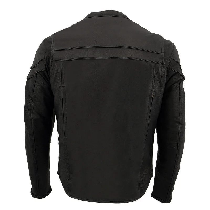 milwaukee-leather-mens-sporty-crossover-black-leather-scooter-jacket-with-gun-pocket