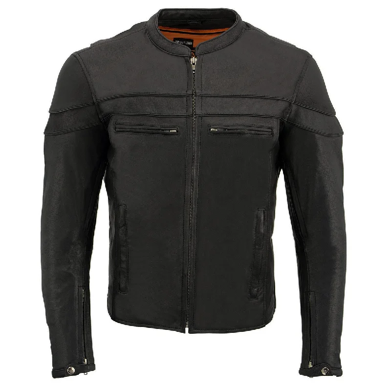 milwaukee-leather-mens-sporty-crossover-black-leather-scooter-jacket-with-gun-pocket