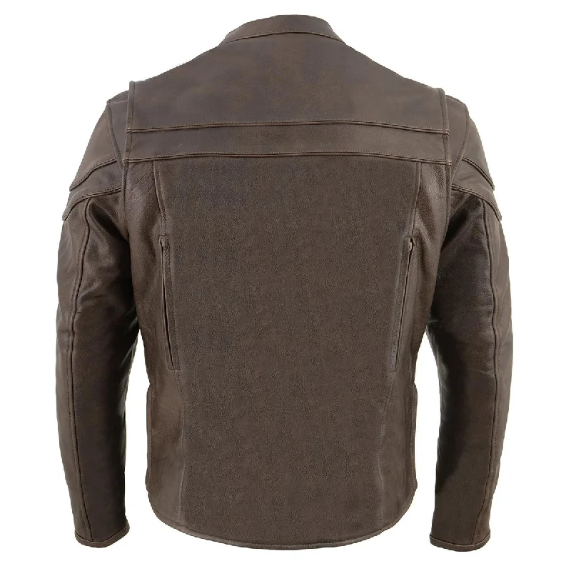 milwaukee-leather-mens-sporty-crossover-retro-brown-leather-scooter-jacket-with-gun-pocket