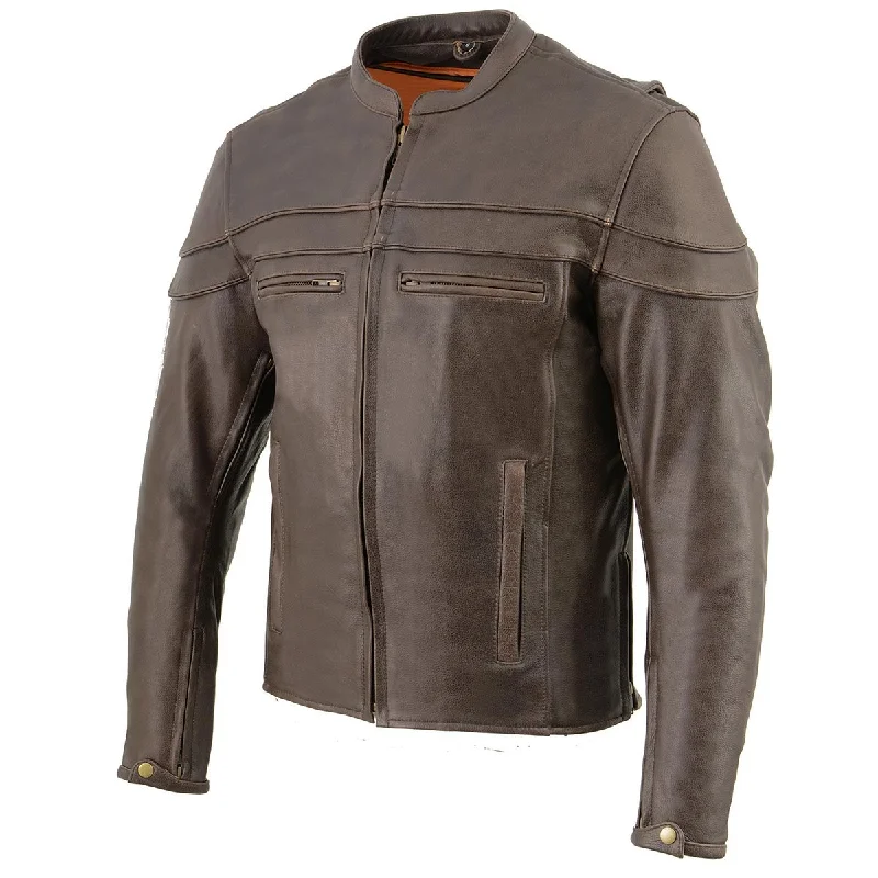 milwaukee-leather-mens-sporty-crossover-retro-brown-leather-scooter-jacket-with-gun-pocket