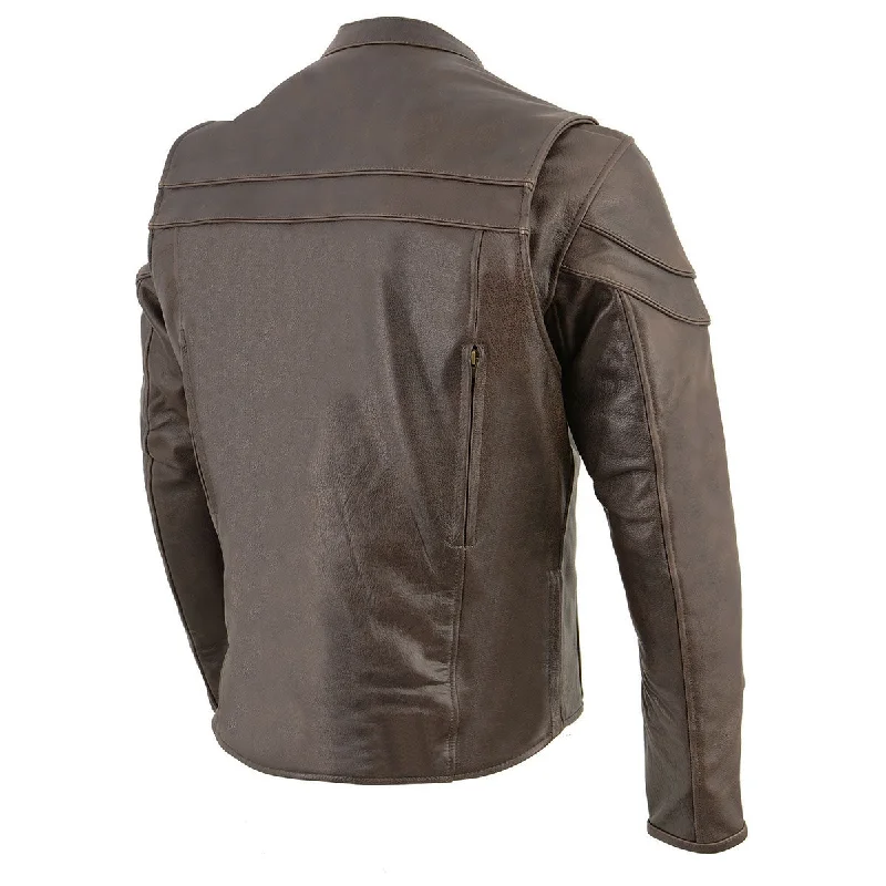 milwaukee-leather-mens-sporty-crossover-retro-brown-leather-scooter-jacket-with-gun-pocket