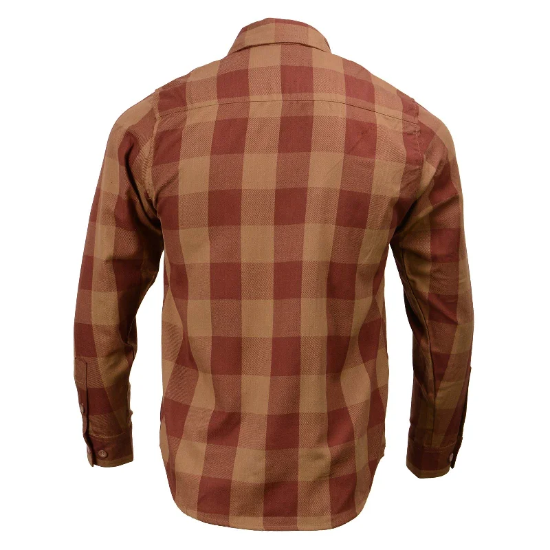 milwaukee-leather-mng11653-mens-brown-and-beige-long-sleeve-cotton-flannel-shirt