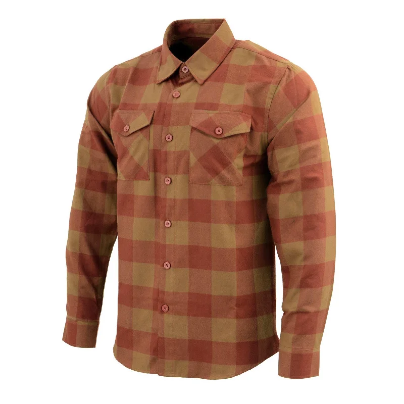 milwaukee-leather-mng11653-mens-brown-and-beige-long-sleeve-cotton-flannel-shirt