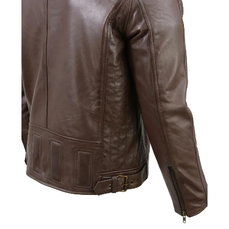 milwaukee-leather-sfm1835-mens-brown-leather-stand-up-collar-leather-jacket-with-side-buckles-lower-back-padding