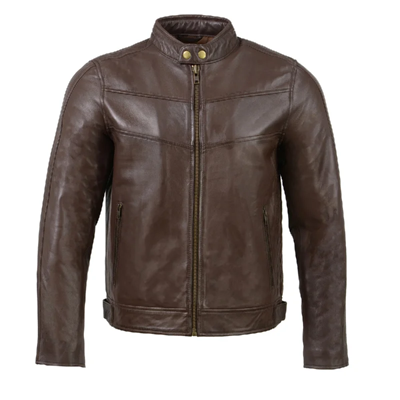 milwaukee-leather-sfm1835-mens-brown-leather-stand-up-collar-leather-jacket-with-side-buckles-lower-back-padding