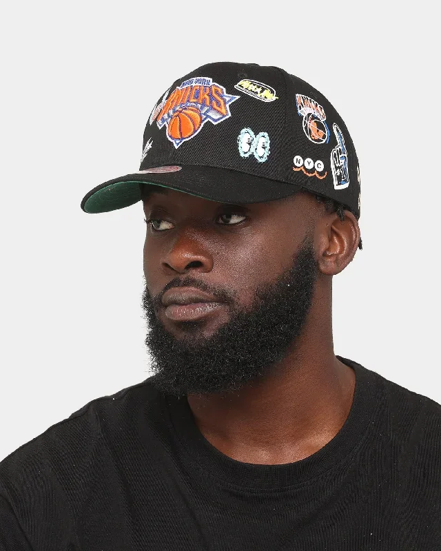 mitchell-ness-new-york-knicks-hand-drawn-doodle-pro-crown-snapback-black