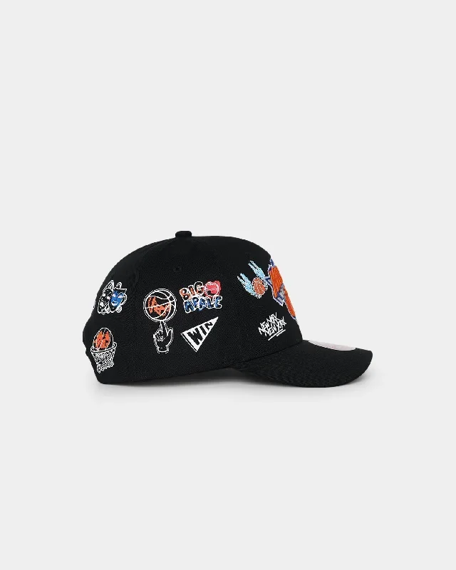 mitchell-ness-new-york-knicks-hand-drawn-doodle-pro-crown-snapback-black