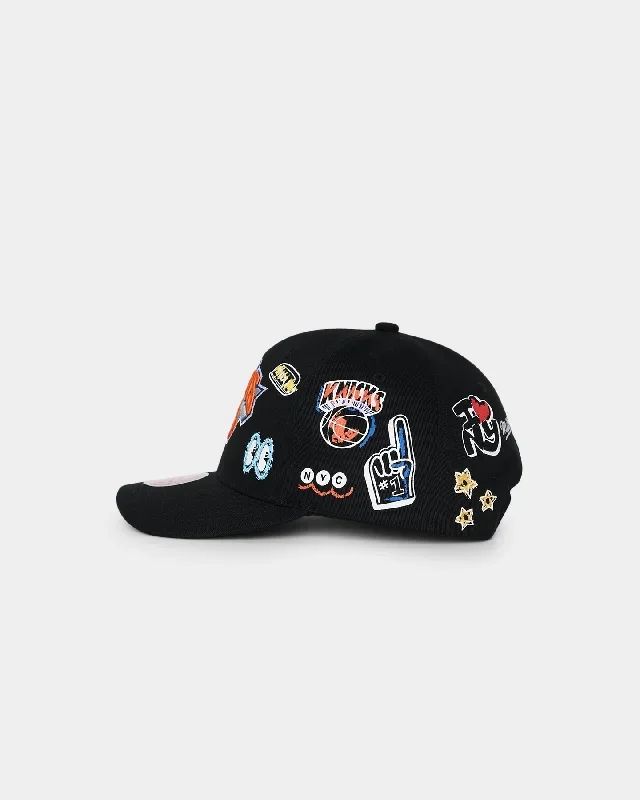 mitchell-ness-new-york-knicks-hand-drawn-doodle-pro-crown-snapback-black