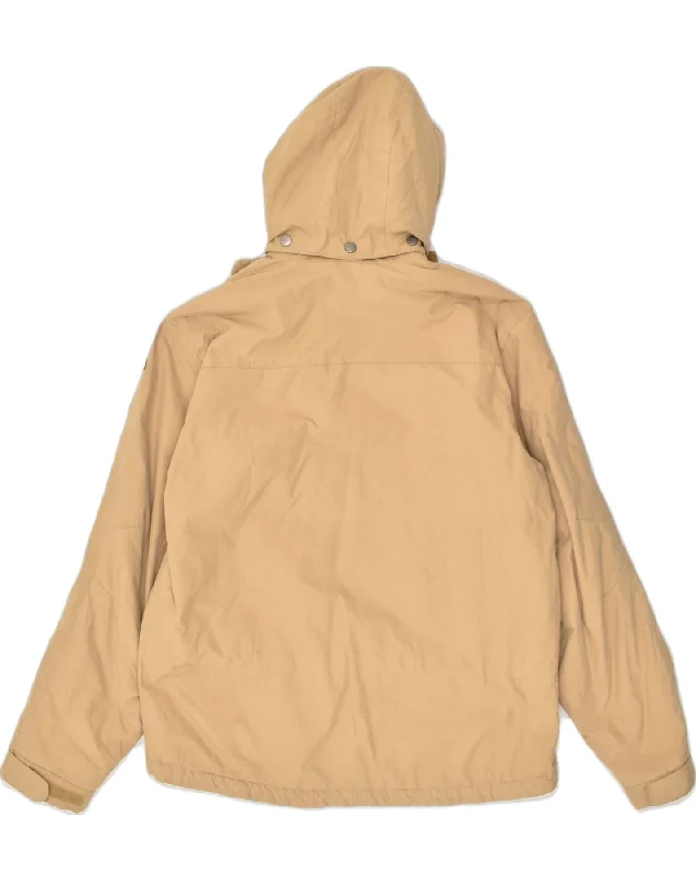 napapijri-mens-hooded-windbreaker-jacket-uk-40-large-beige-nylon