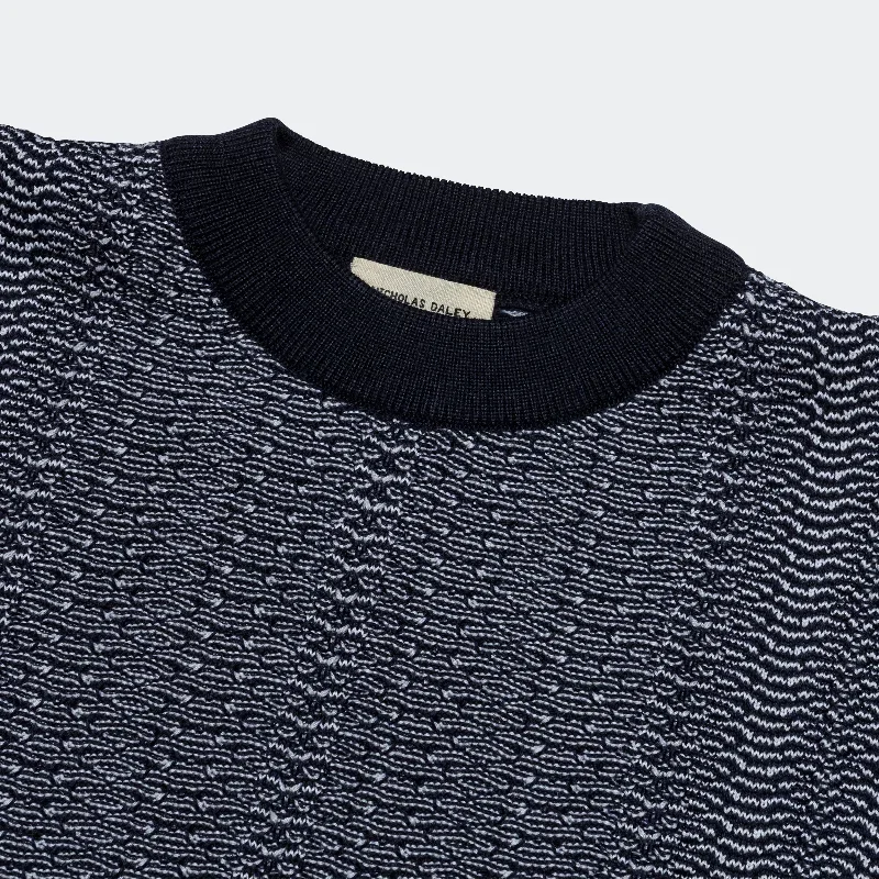 nicholas-daley-wave-knitted-crewneck-navy-ecru