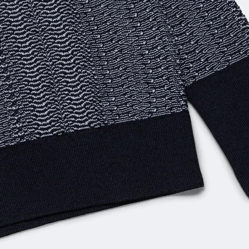 nicholas-daley-wave-knitted-crewneck-navy-ecru