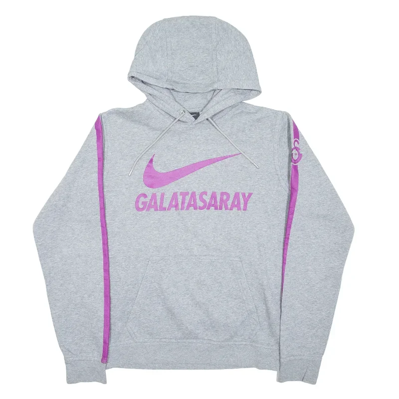 NIKE Galatasaray Football Hoodie Grey Pullover Mens S