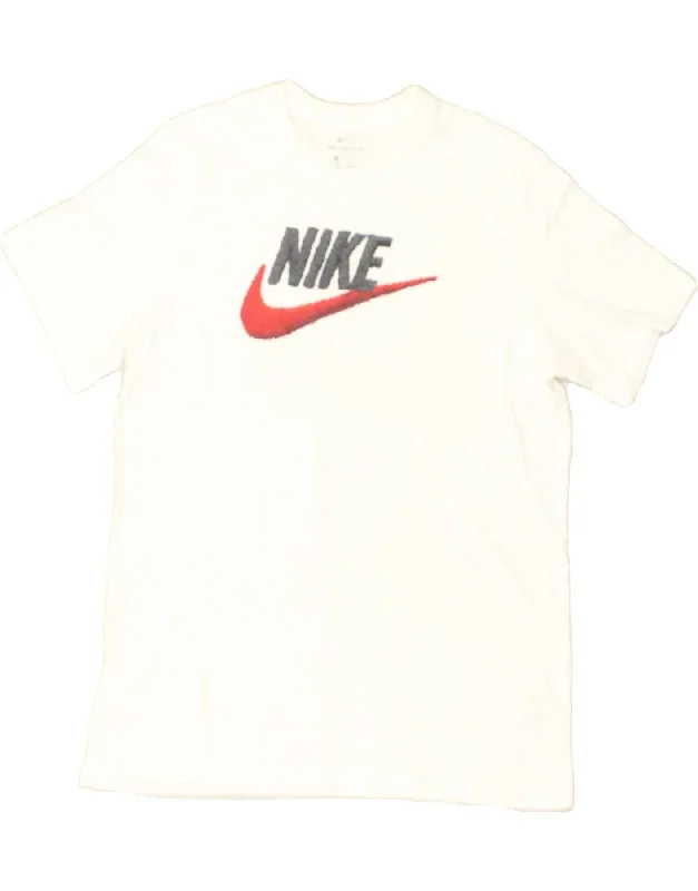 NIKE Mens Graphic T-Shirt Top XL White Cotton