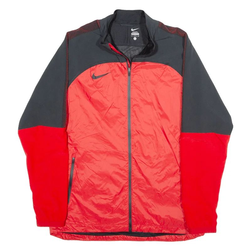 NIKE Mens Shell Jacket Red L