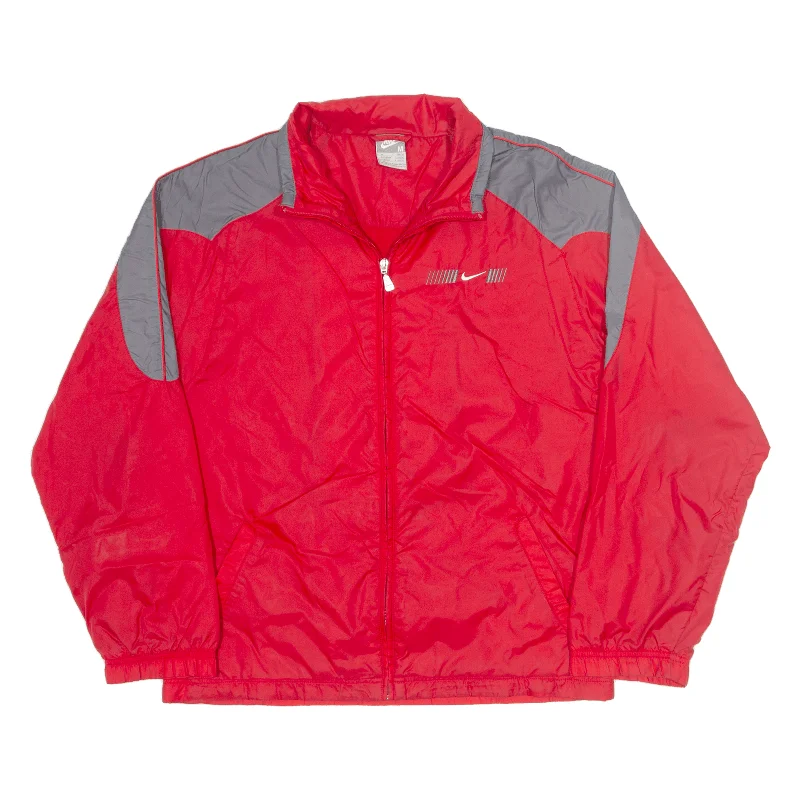 NIKE Mens Shell Jacket Red Nylon M