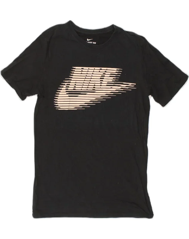 NIKE Mens The Nike Tee Graphic T-Shirt Top Small Black Cotton