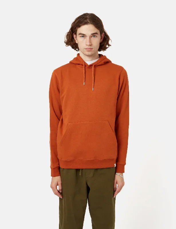 Norse Projects Vagn Classic Hooded Sweatshirt - Burnt Orange