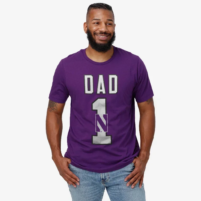 northwestern-wildcats-number-1-dad-t-shirt