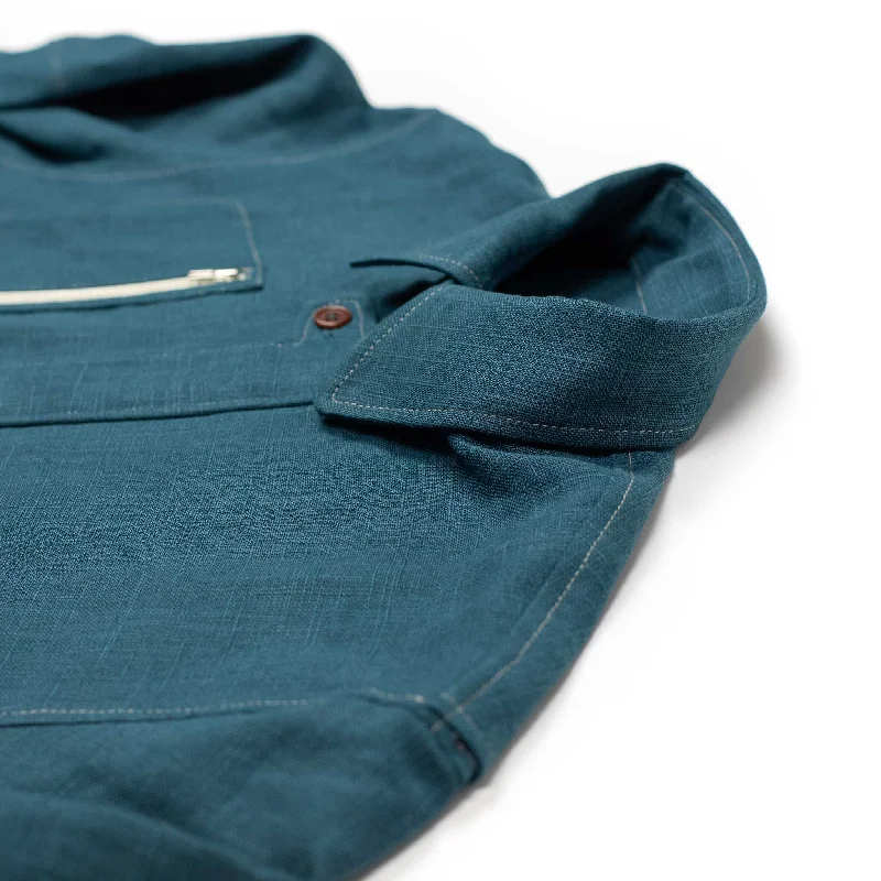 paratodo-pine-blouson-in-petrol-blue-linen-sack-cloth