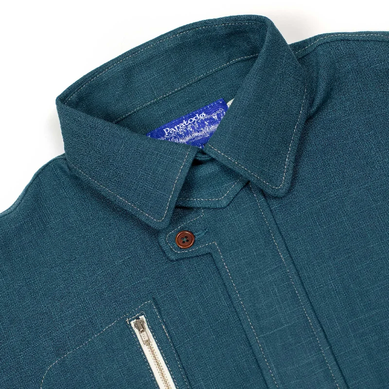 paratodo-pine-blouson-in-petrol-blue-linen-sack-cloth