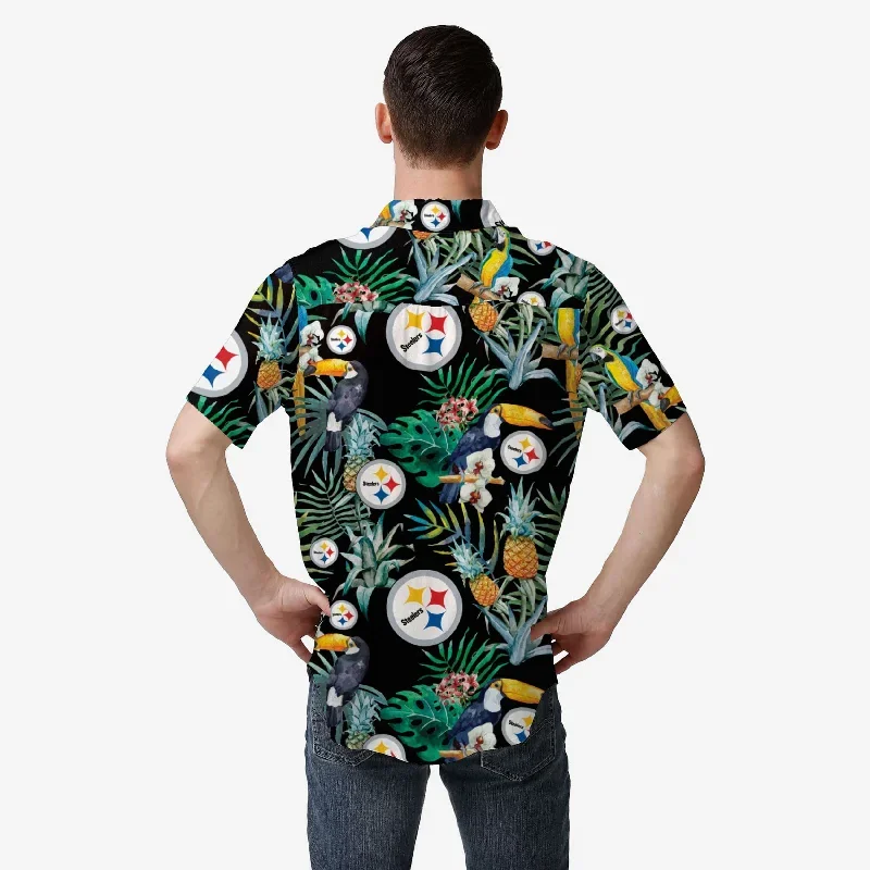 pittsburgh-steelers-floral-button-up-shirt