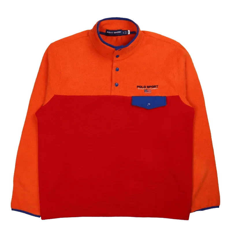 Polo Sport Fleece Sweatshirt Coastal Orange Multi